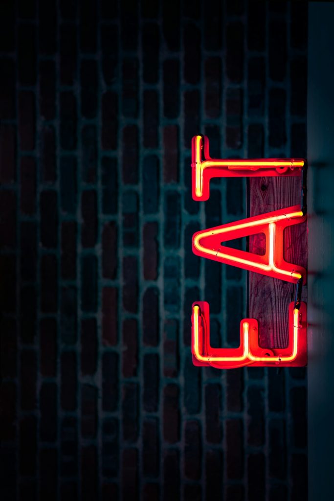 EAT LED signage